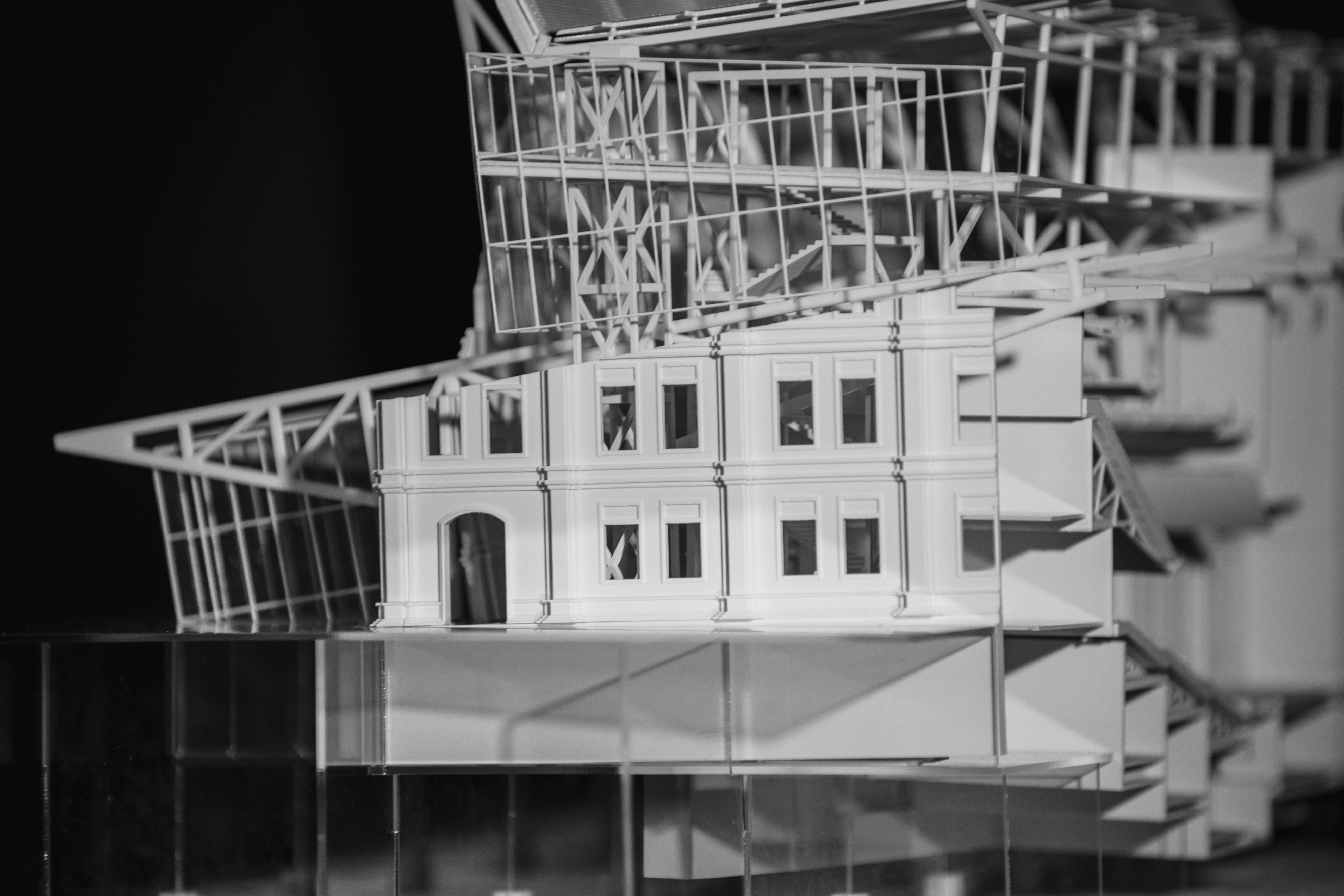 Physical model structural detail