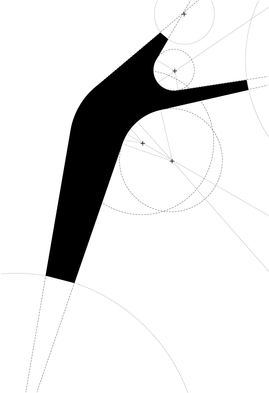 Form Step 01 initial silhouette trace and cut